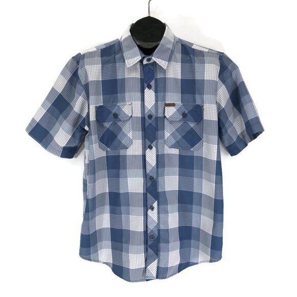 Orvis Short Sleeve Button Up Shirt Men's Large Plaid Casual Travel Outdoor - Picture 1 of 11